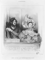 A box at the Theatre Italien, engraved by Frey